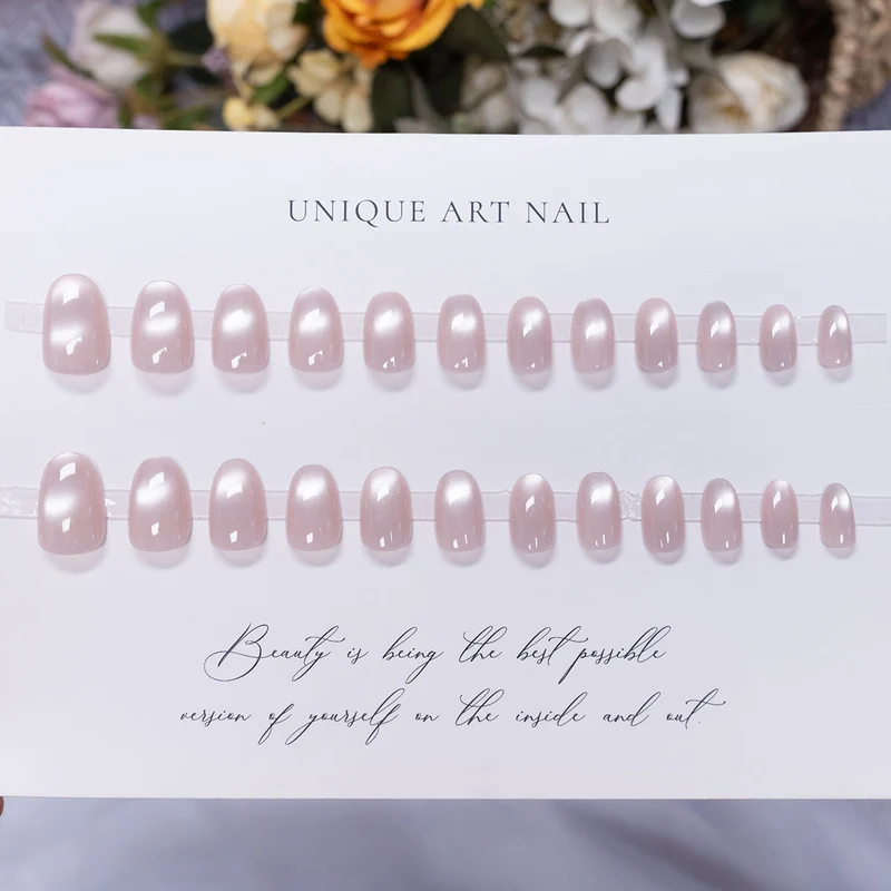 Natürlich Glänzendes Nagelset