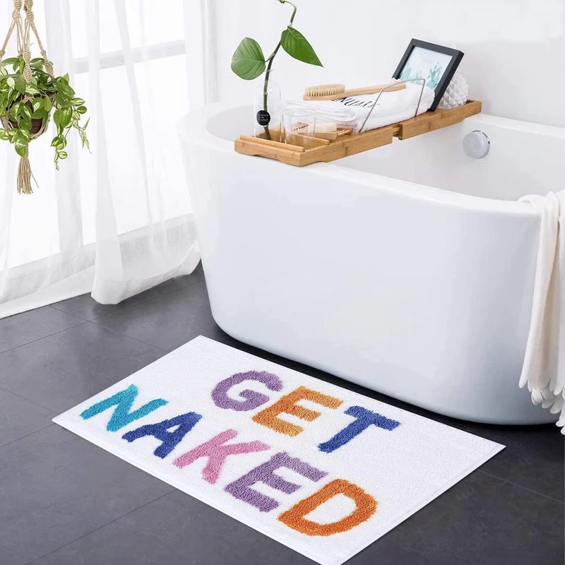 Skanto | Get Naked Badematte – Weicher getufteter Badteppich