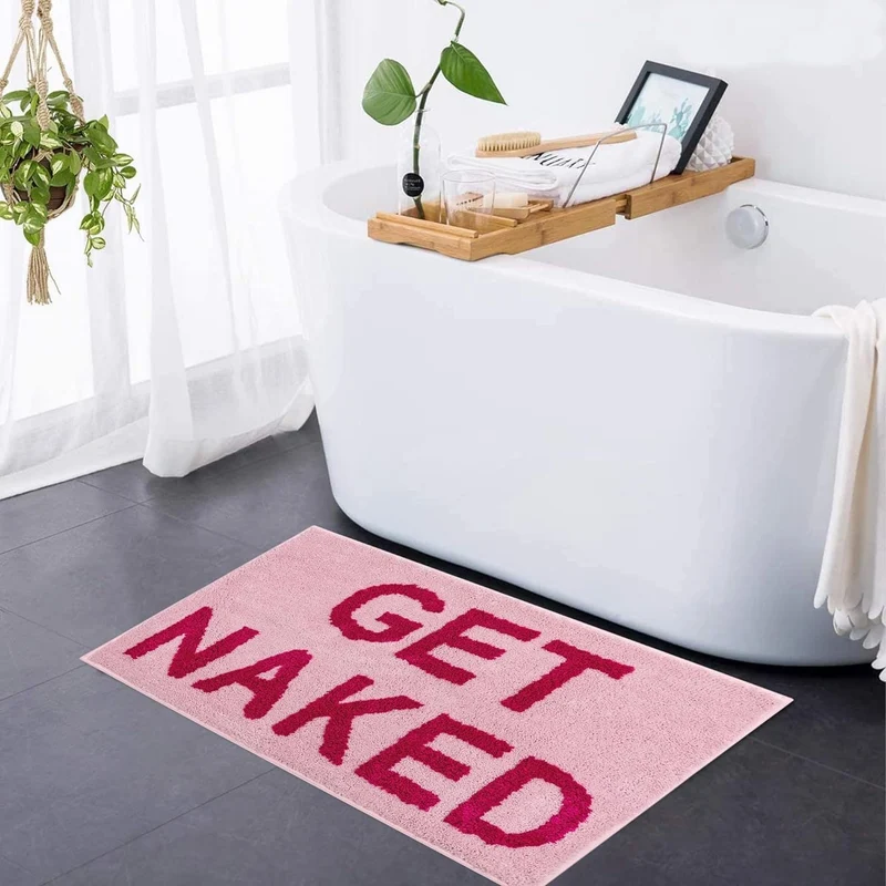 Skanto | Get Naked Badematte – Weicher getufteter Badteppich