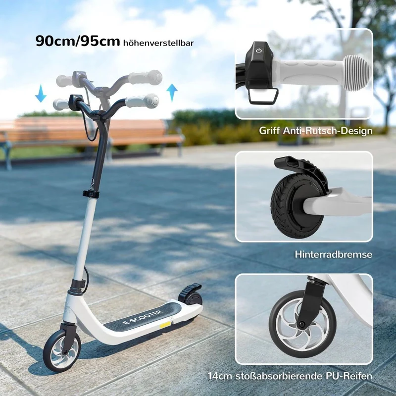 E-Scooter höhenverstellbarer Elektroroller bis 50kg
