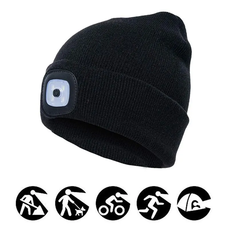 Skanto | Beanie-Mütze mit abnehmbarer LED-Stirnlampe