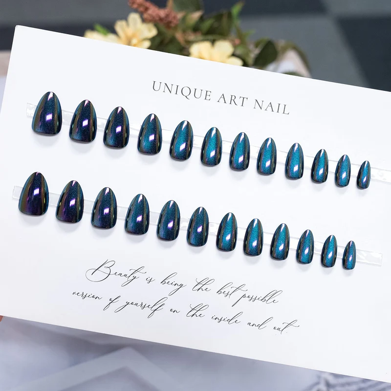 Metallic Press-On Nagel Set