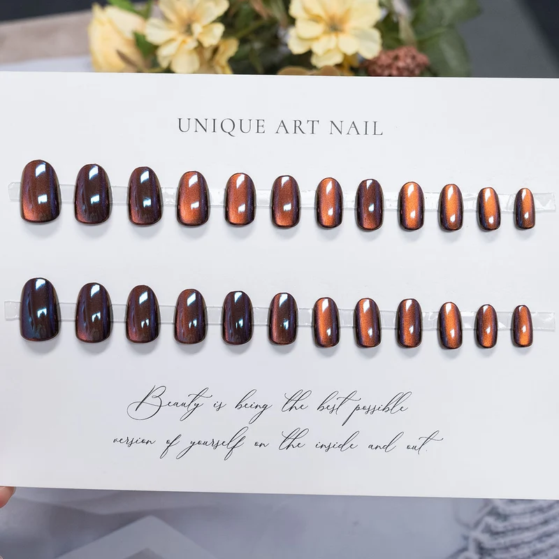 Metallic Press-On Nagel Set