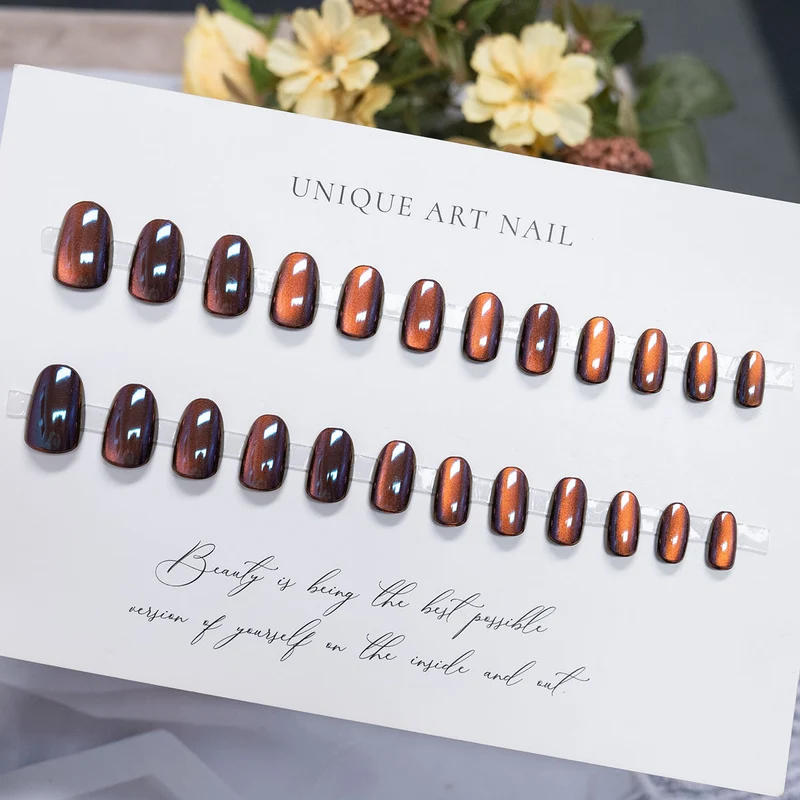Metallic Press-On Nagel Set