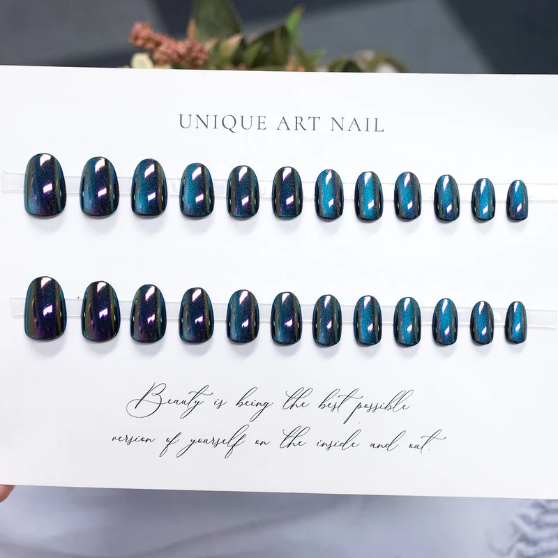 Metallic Press-On Nagel Set