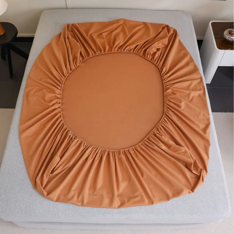Spannbettlaken aus Baumwoll-Jersey mit extra tiefem Saum und elastischem Rundumgummi