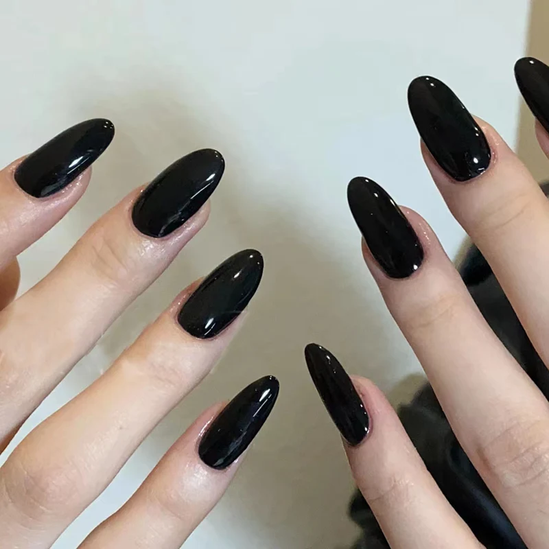 Lange Stiletto Glänzende Press-On Nägel