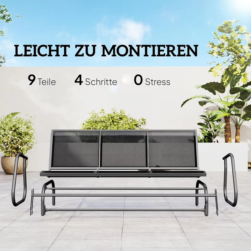Schaukelbank 3 Sitzer Gartenbank Bank