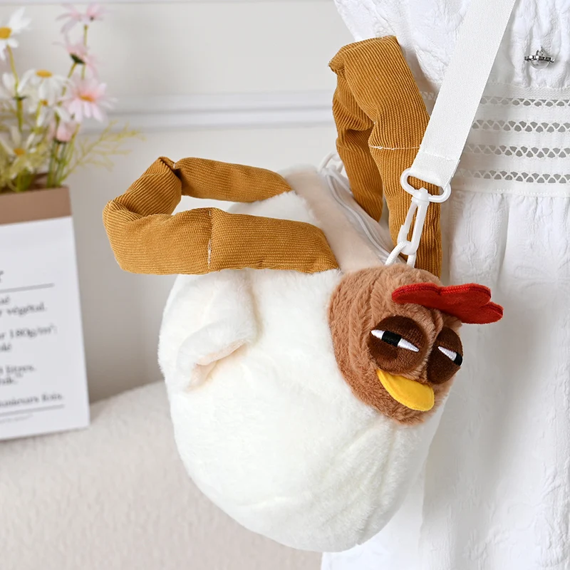 Plüsch-Hühnchen-Themen Mini-Rucksack