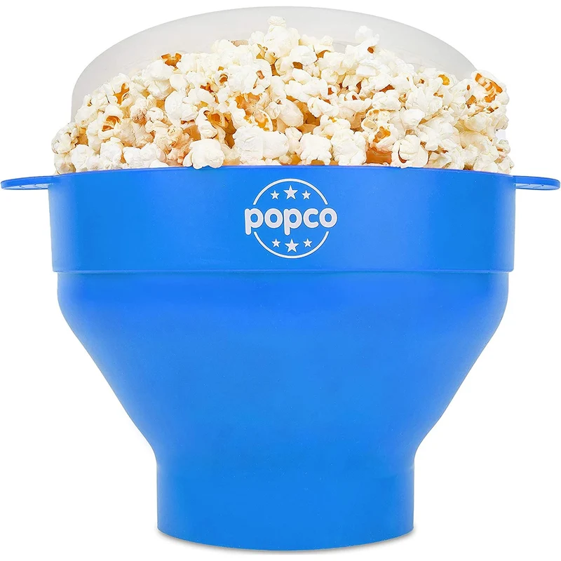 Get that perfect pop every time with this collapsible microwave popcorn popper
