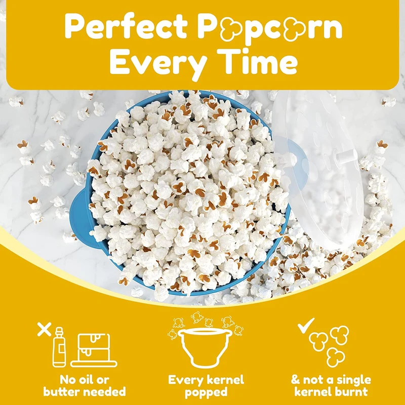 Get that perfect pop every time with this collapsible microwave popcorn popper