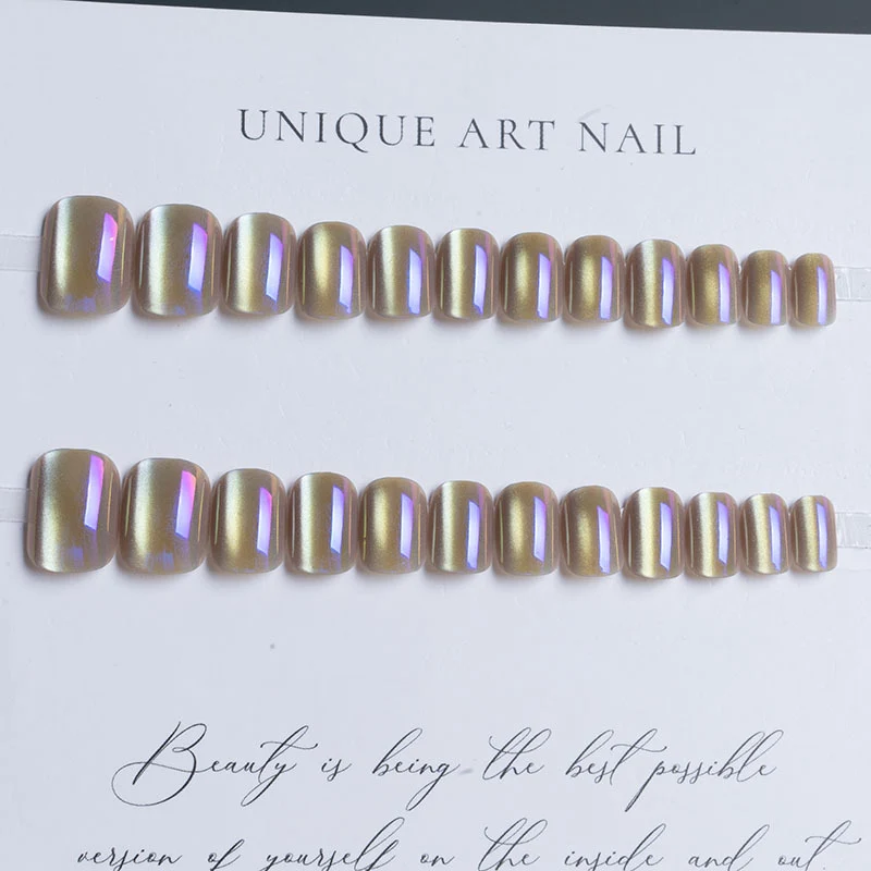 Iridescent Gel Press-On-Nagelverlängerungen
