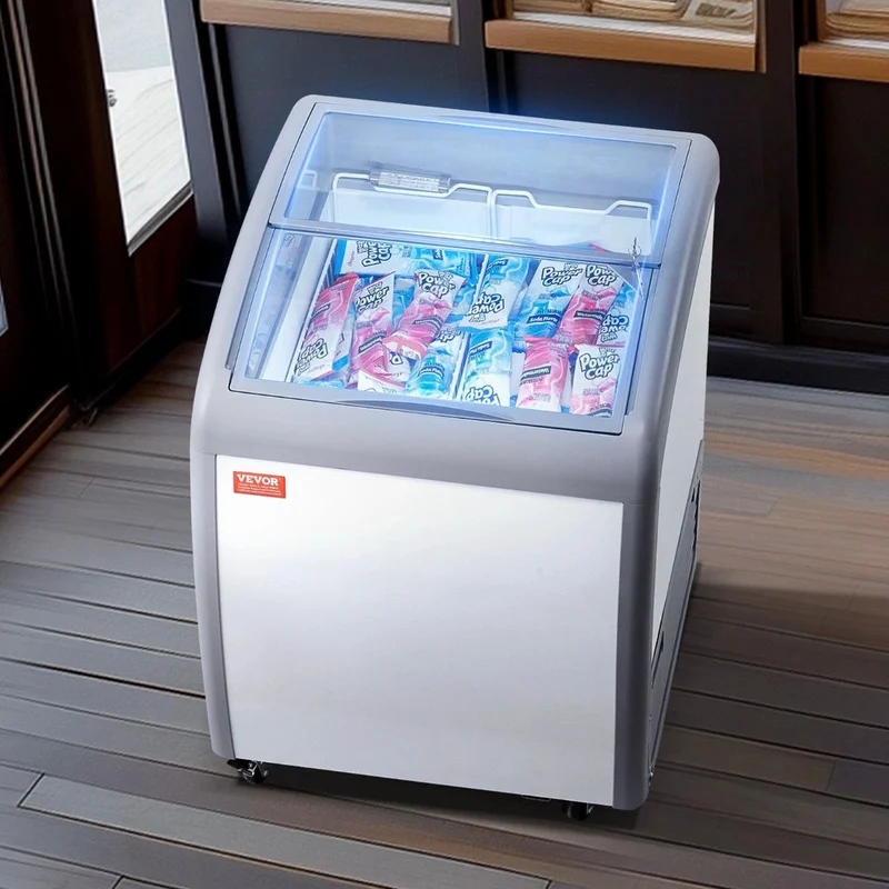 154L Kommerzielle Eisvitrine Gelato Gefrierschrank Eiscreme