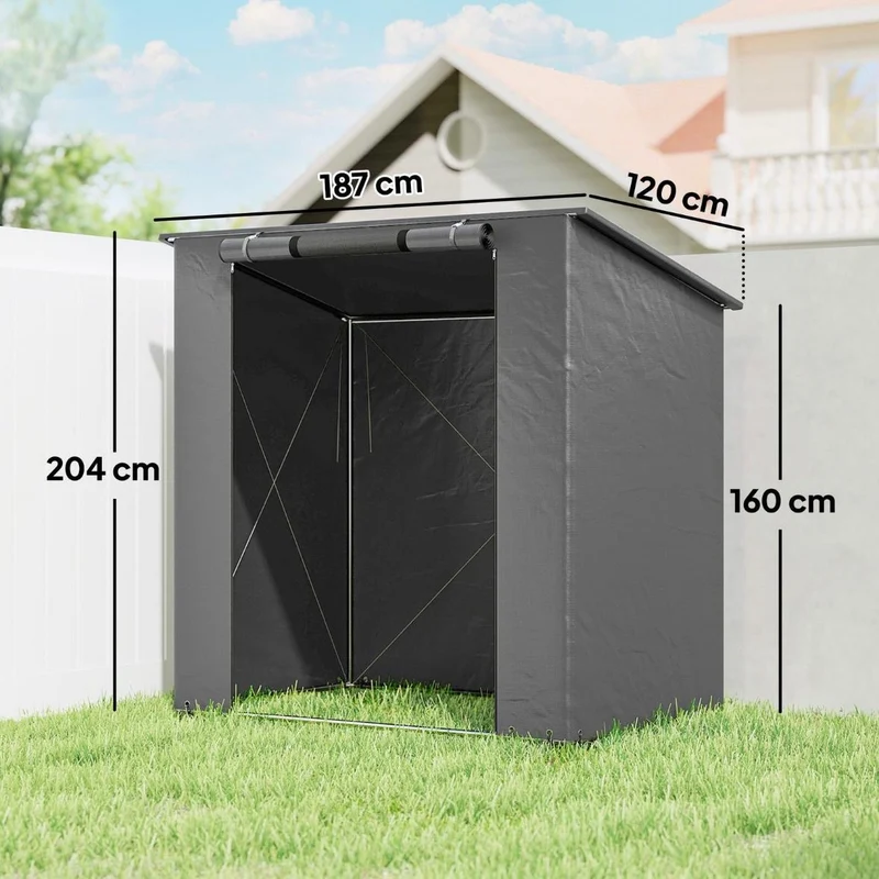 Zeltgarage 1,9x1,2m Wasserdicht Garagenzelt Reißverschlusstür