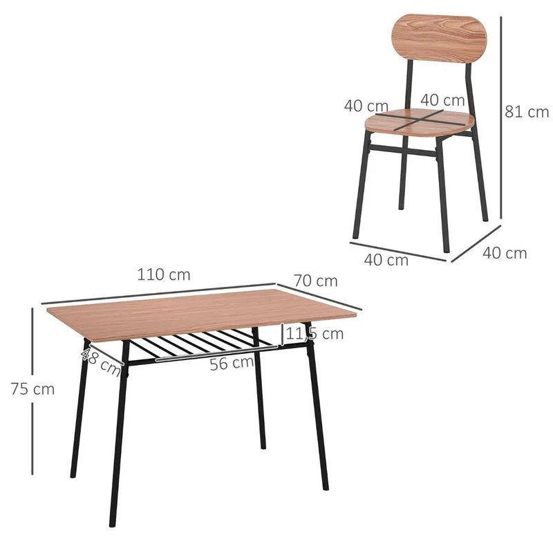Essgruppe Esstisch 4 Stühlen Küchentisch Ablagefläche Tisch