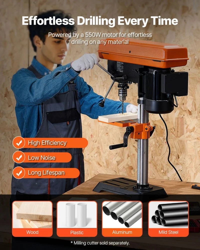 550W Standbohrmaschine Säulenbohrmaschine