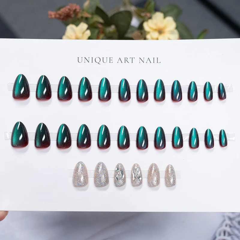 Hochglanz Press-On Nagelkunst