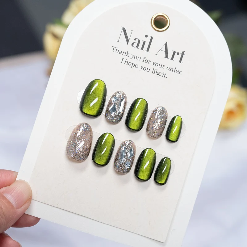 Hochglanz Press-On Nagelkunst