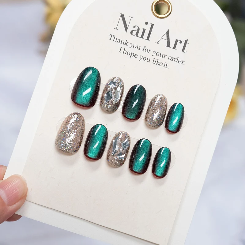 Hochglanz Press-On Nagelkunst