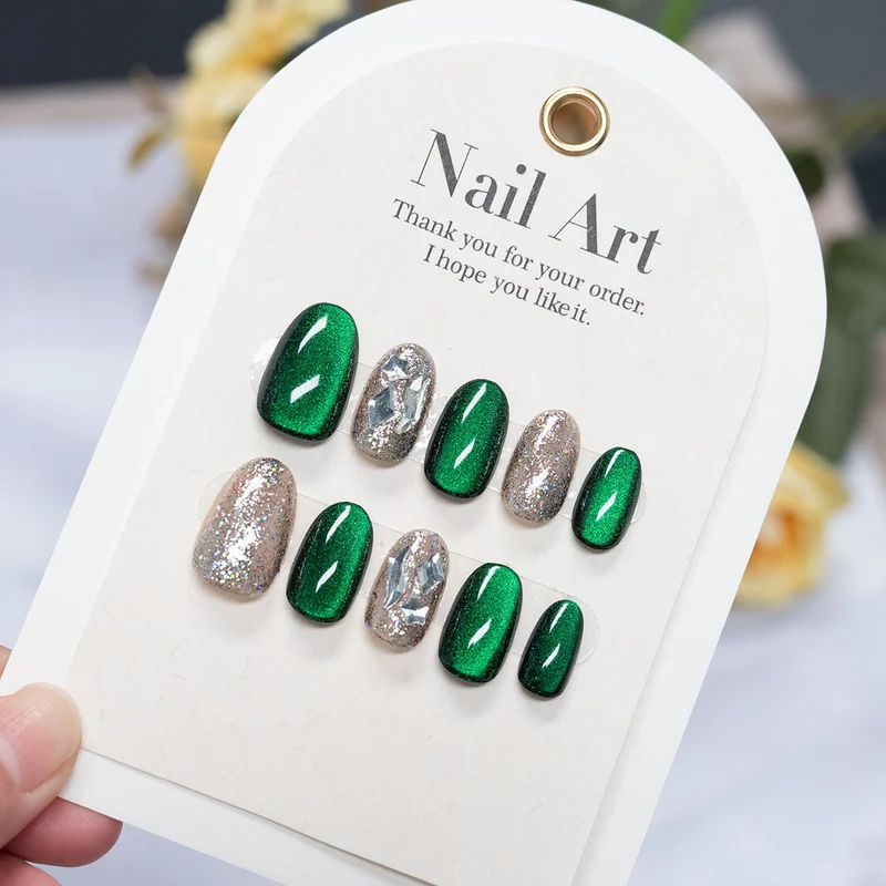 Hochglanz Press-On Nagelkunst