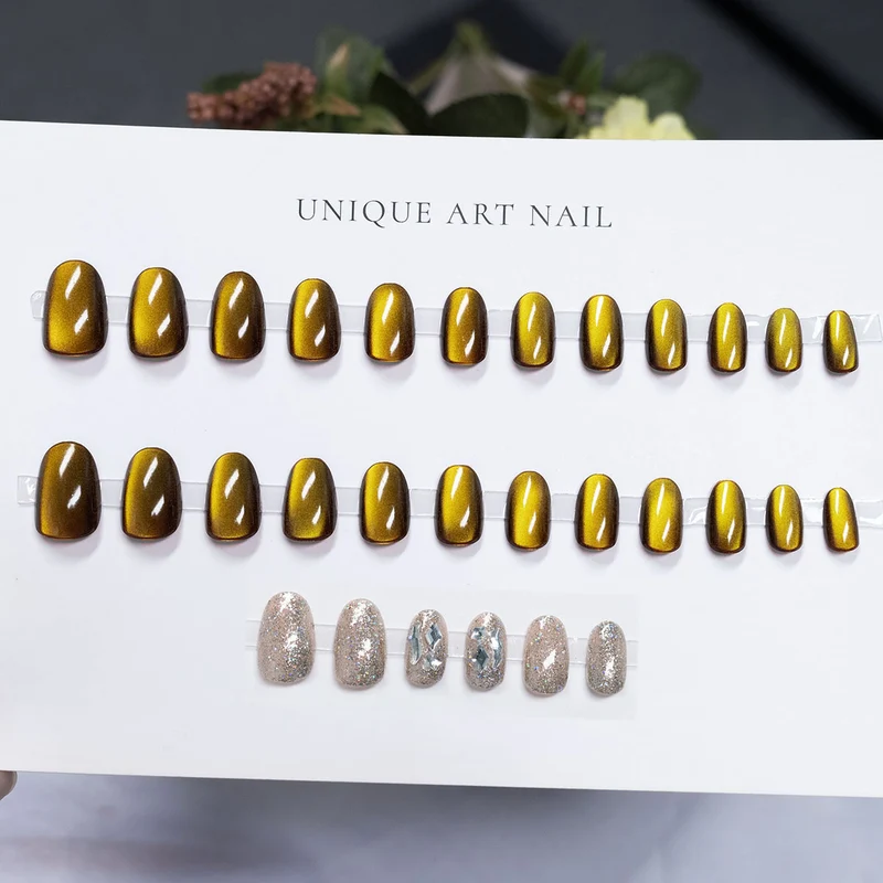 Hochglanz Press-On Nagelkunst