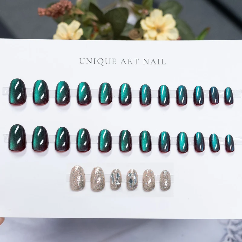 Hochglanz Press-On Nagelkunst