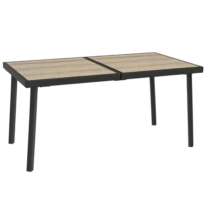Gartentisch 6 Personen Holzoptik