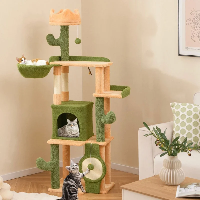 Kratzbaum 160cm Katzenbaum Kletterbaum Katzenmöbel Sisalpfosten