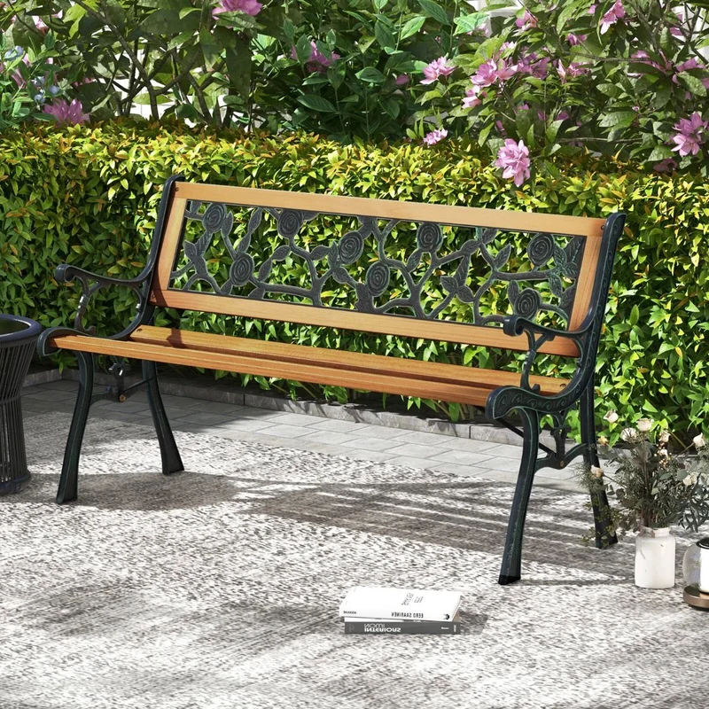 2 Sitzer Gartenbank Sitzbank Holzbank Garten Rückenlehne