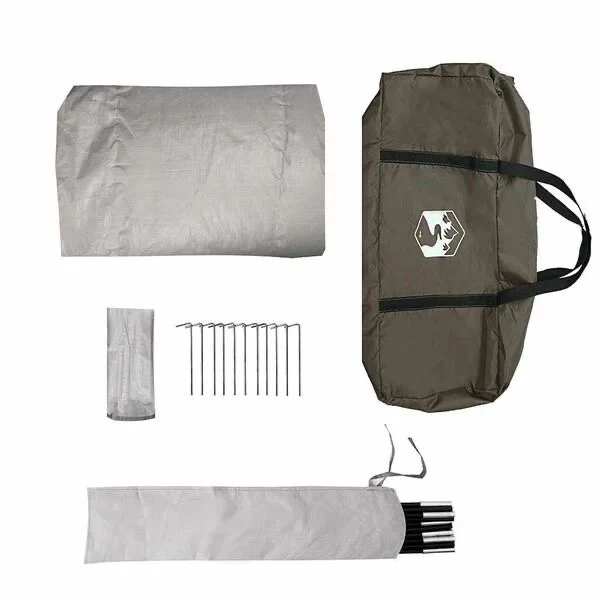 5 Personen Angelzelt Outdoor Zelt Camping Grau