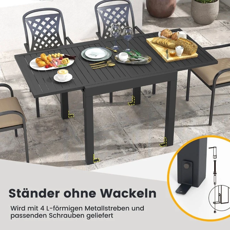 Gartentisch Aluminium Terrassentisch