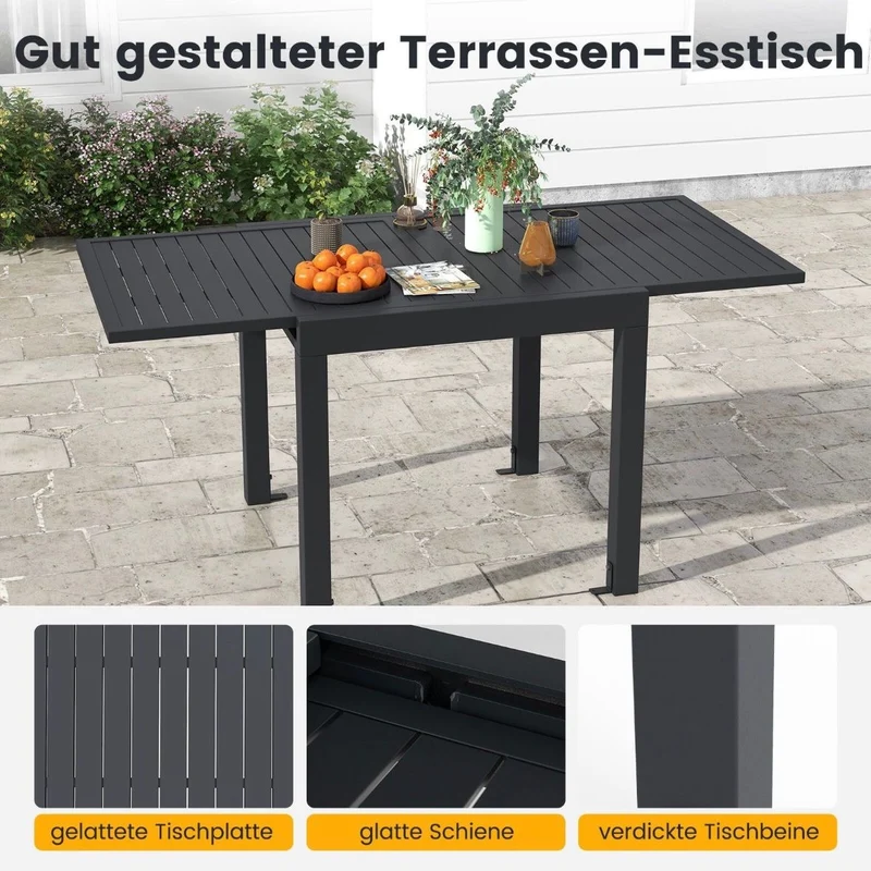 Gartentisch Aluminium Terrassentisch