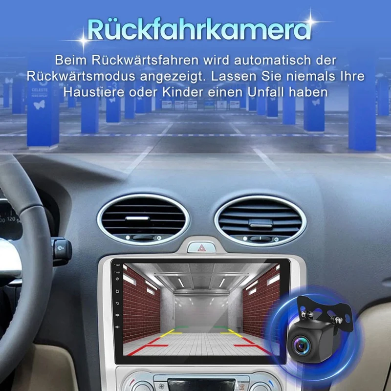 Autoradio für Ford Focus MK2 MK II 2004-2011 Android 15 Apple Carplay