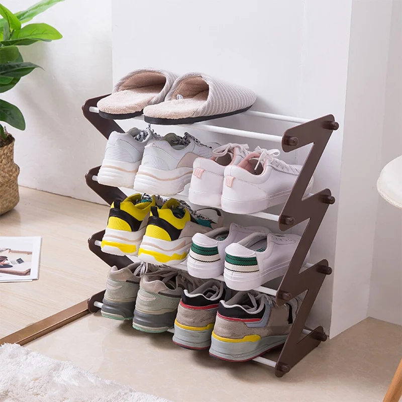 Skanto | Minimal Z Verstellbarer Schreibtisch-Organizer und Schuhregal