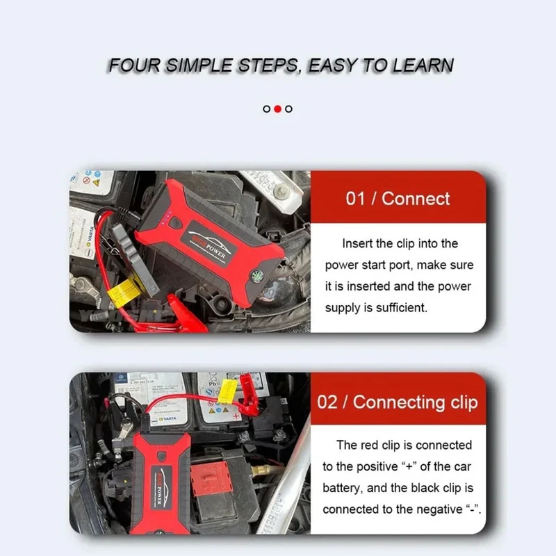 Auto KFZ Starthilfe Jump Starter 12V Ladegerät Powerbank