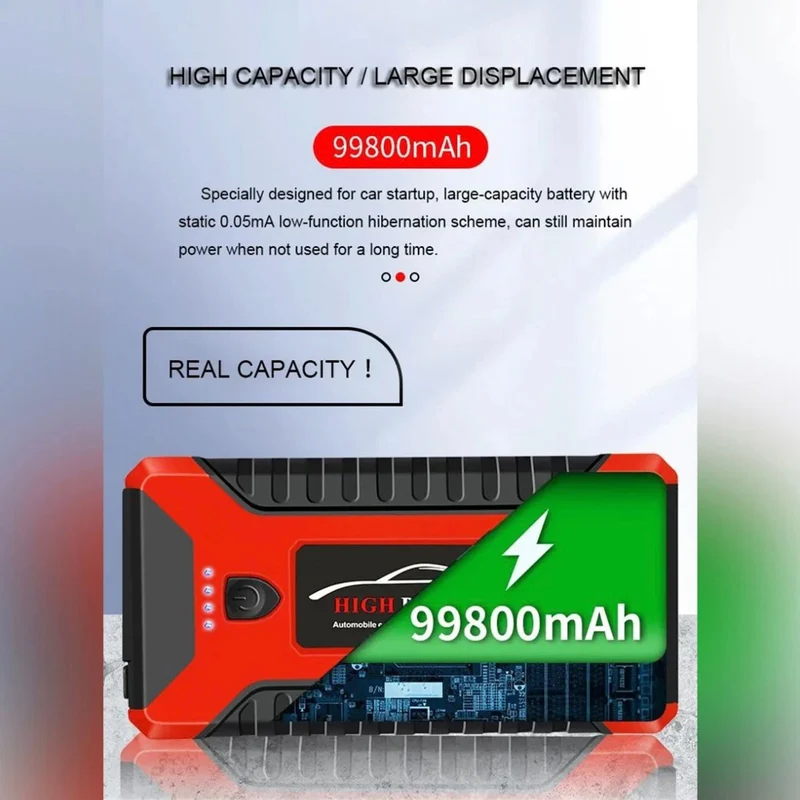 Auto KFZ Starthilfe Jump Starter 12V Ladegerät Powerbank