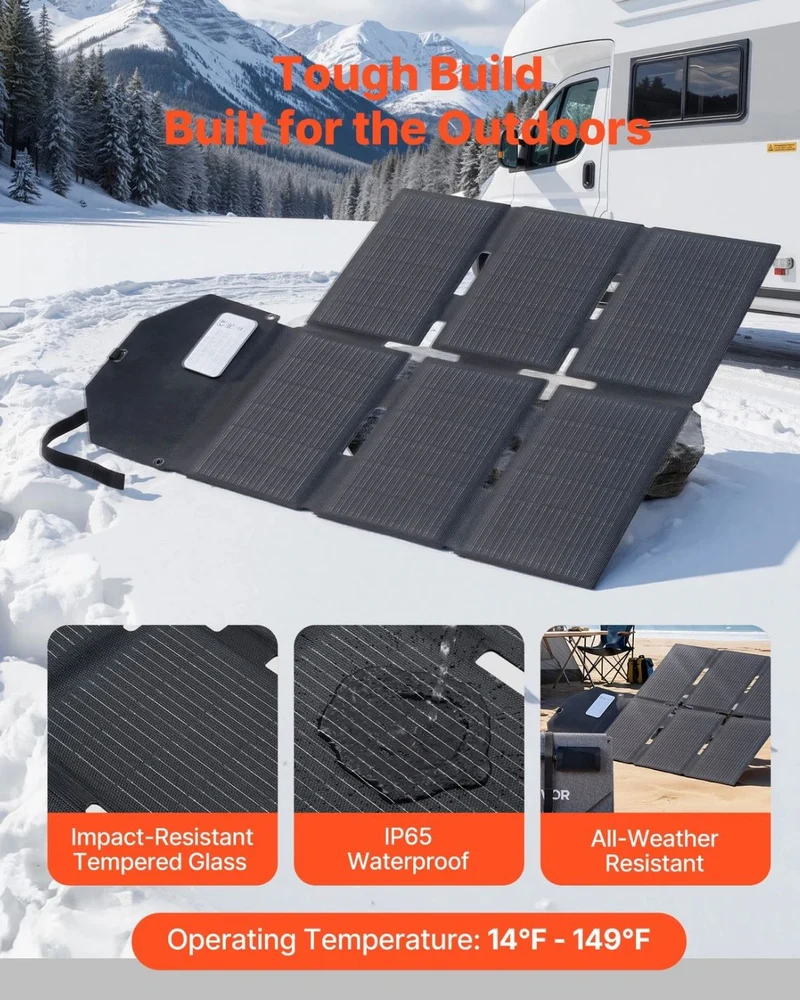 Faltbares Solarpanel 60W Tragbares Solarmodul 16BB