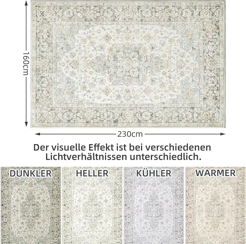 Teppich Vintage-Design Kaschmirimitat