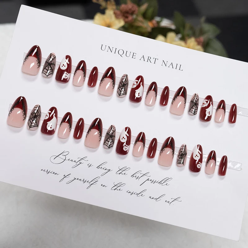 Halloween-Themen Press-On Nagelkunst Set