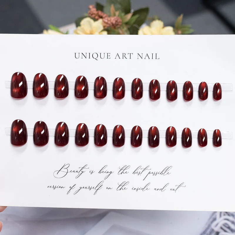 Wunderschönes langes Stiletto Press-On-Nagelset