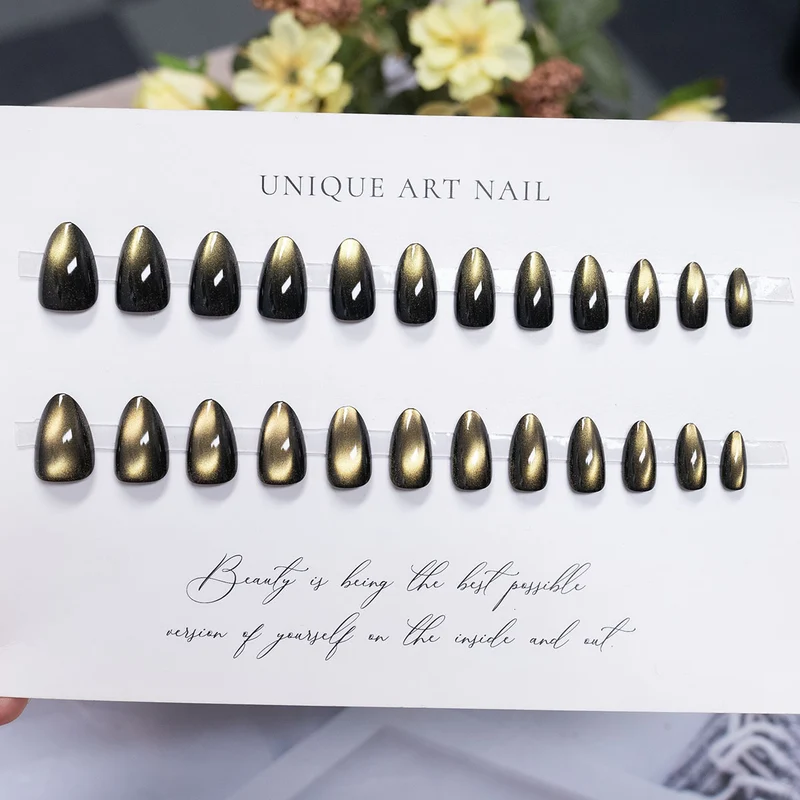 Wunderschönes langes Stiletto Press-On-Nagelset