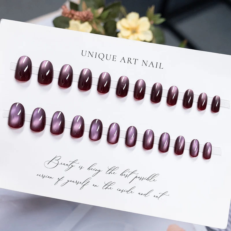Wunderschönes langes Stiletto Press-On-Nagelset