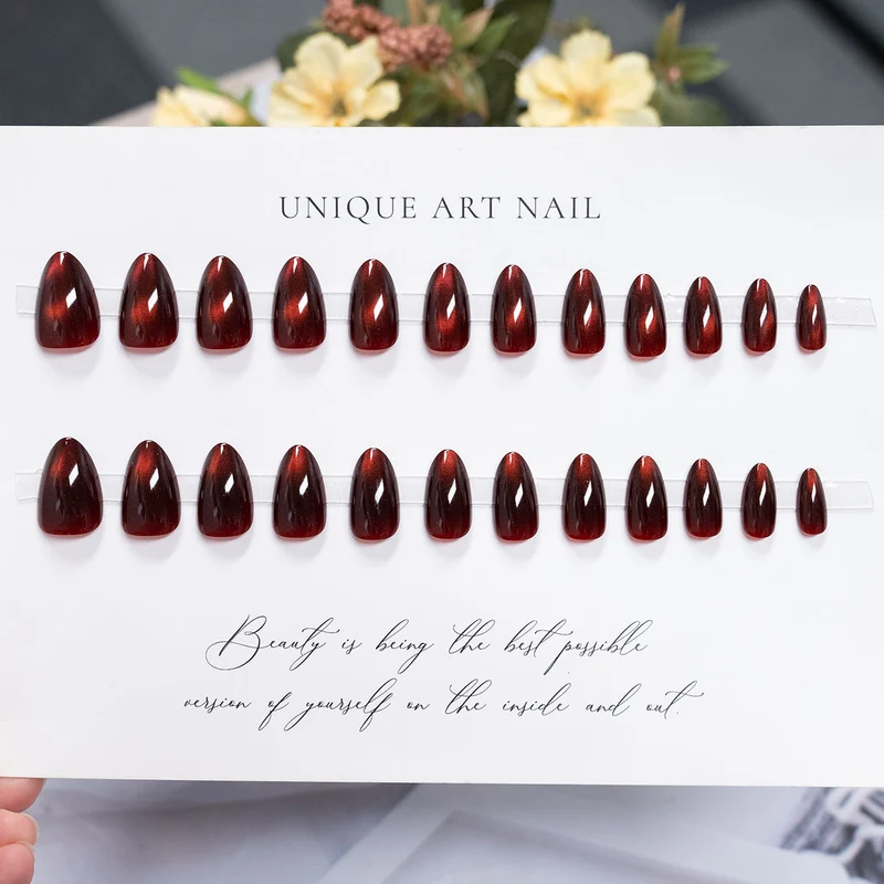 Wunderschönes langes Stiletto Press-On-Nagelset