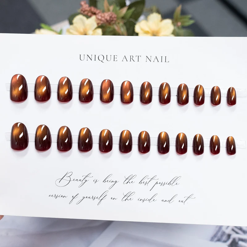 Wunderschönes langes Stiletto Press-On-Nagelset