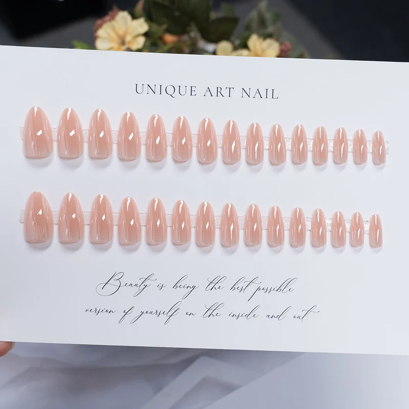 Glänzende Stiletto Druck-Nägel