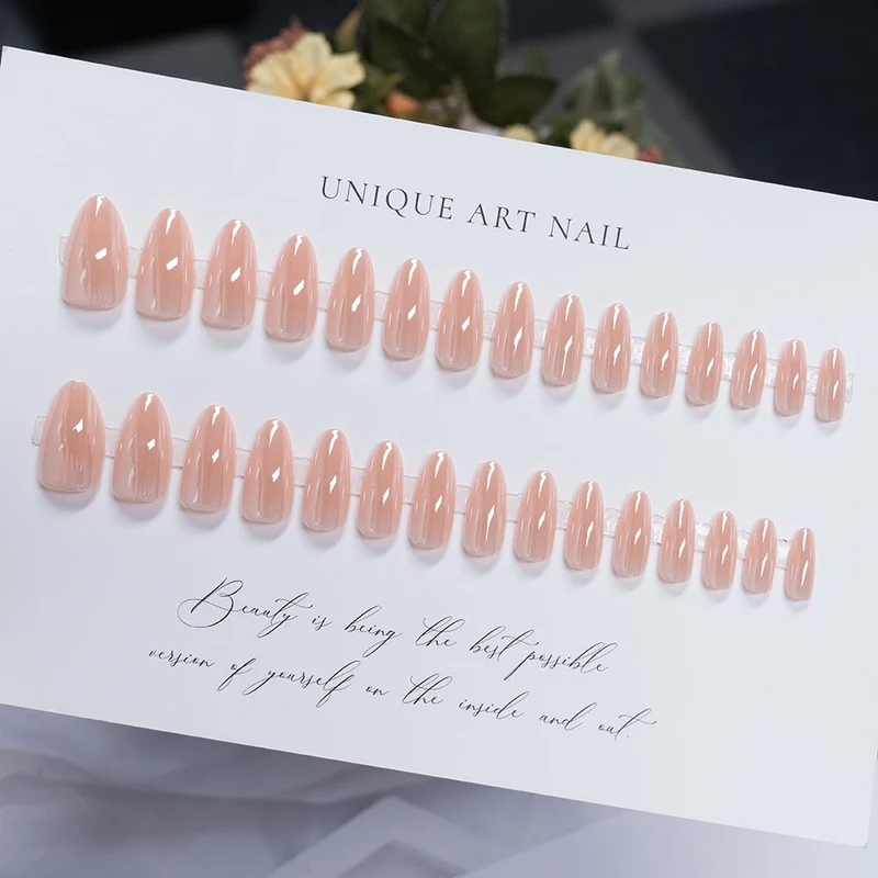 Glänzende Stiletto Druck-Nägel