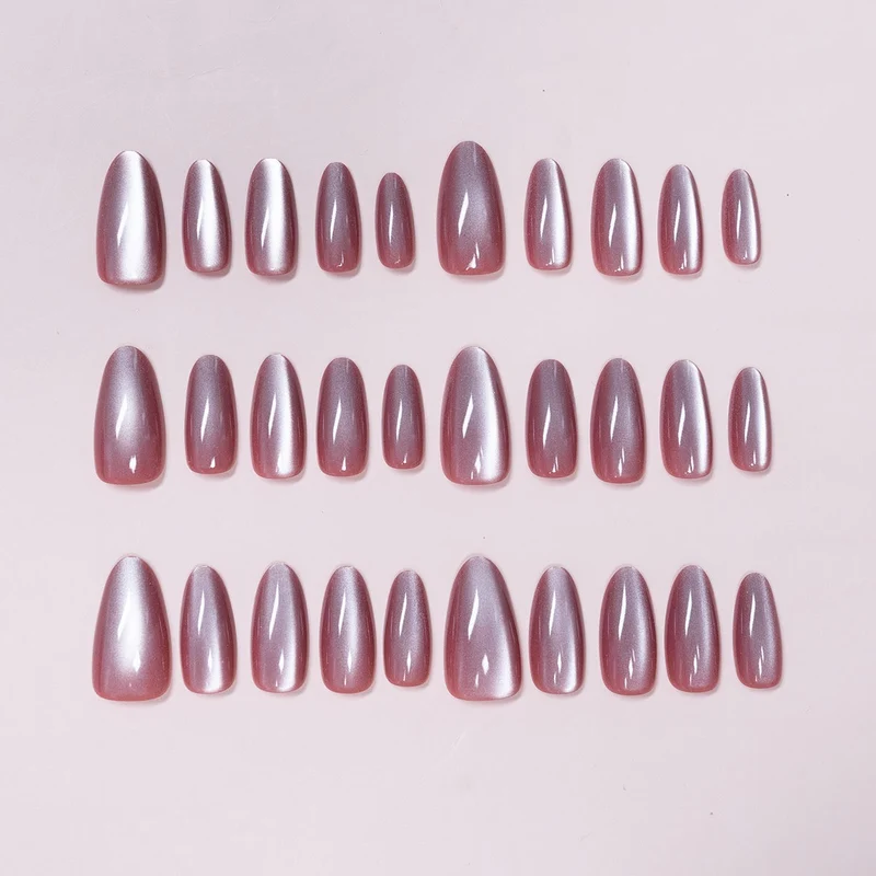 Glänzende Stiletto Press-On Nagelkollektion