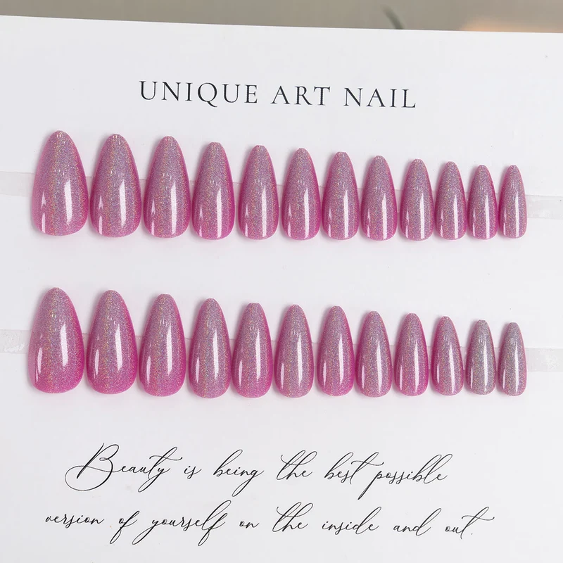 Glossy Stiletto Press-On Nagelkunst