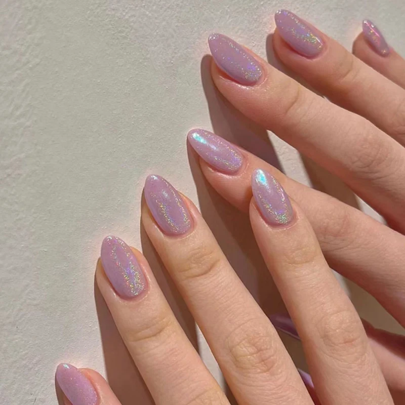 Glossy Stiletto Press-On Nagelkunst