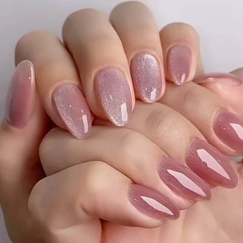 Glänzendes Stiletto Nagelkunst Set